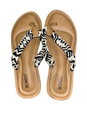 tan flip flops